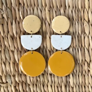 Delliah jaune mauve bijoux