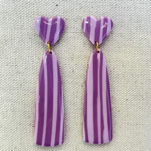 Esther mauve bijoux