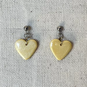 petit cœurs jaune nacré