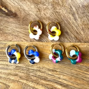 Duo Fleurs Motifs Abstraits