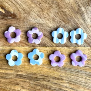 Pampilles fleurs pastel